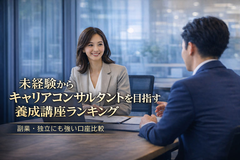 未経験からキャリアコンサルタントを目指す養成講座ランキング｜副業・独立にも強い講座比較