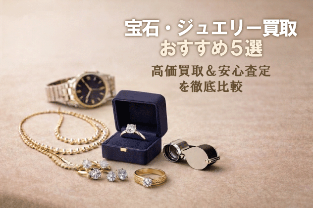宝石・ジュエリー買取おすすめ5選｜高価買取＆安心査定を徹底比較