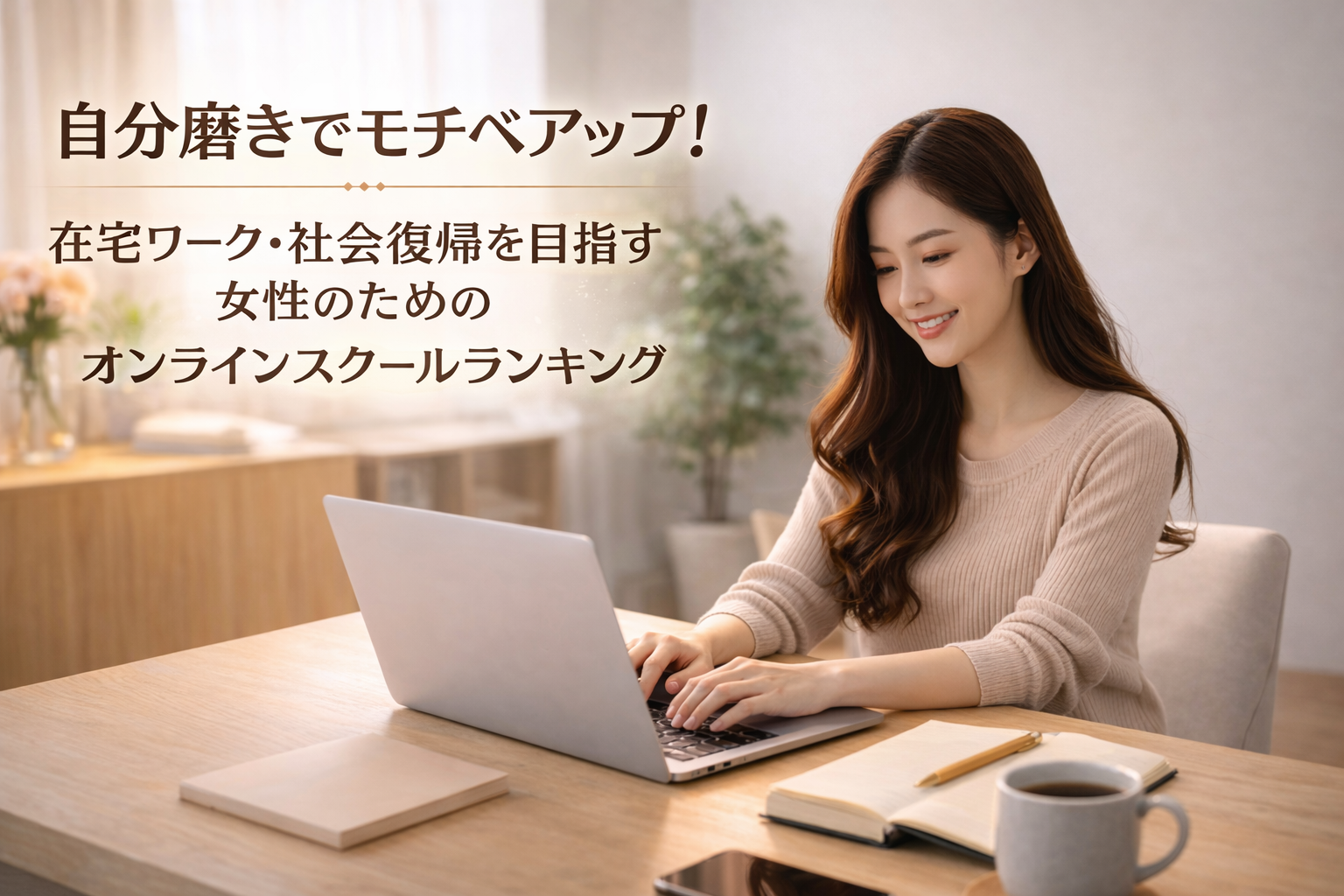 自分磨きでモチベアップ！おすすめオンラインスクールランキングTOP5！